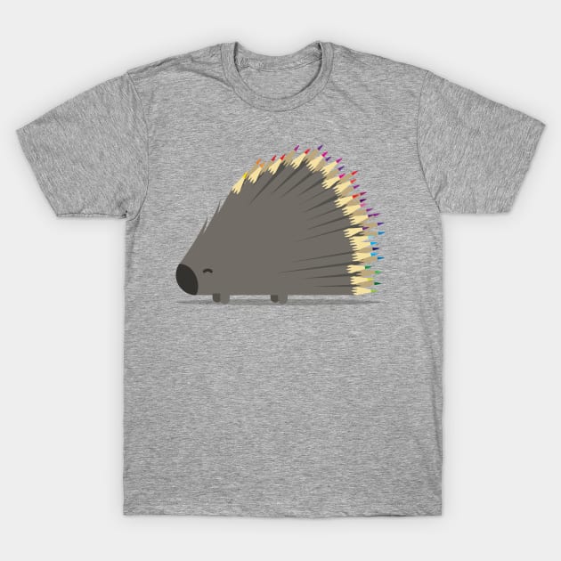 Porcupencil - Kids Porcupine Rainbow T-Shirt by vo_maria